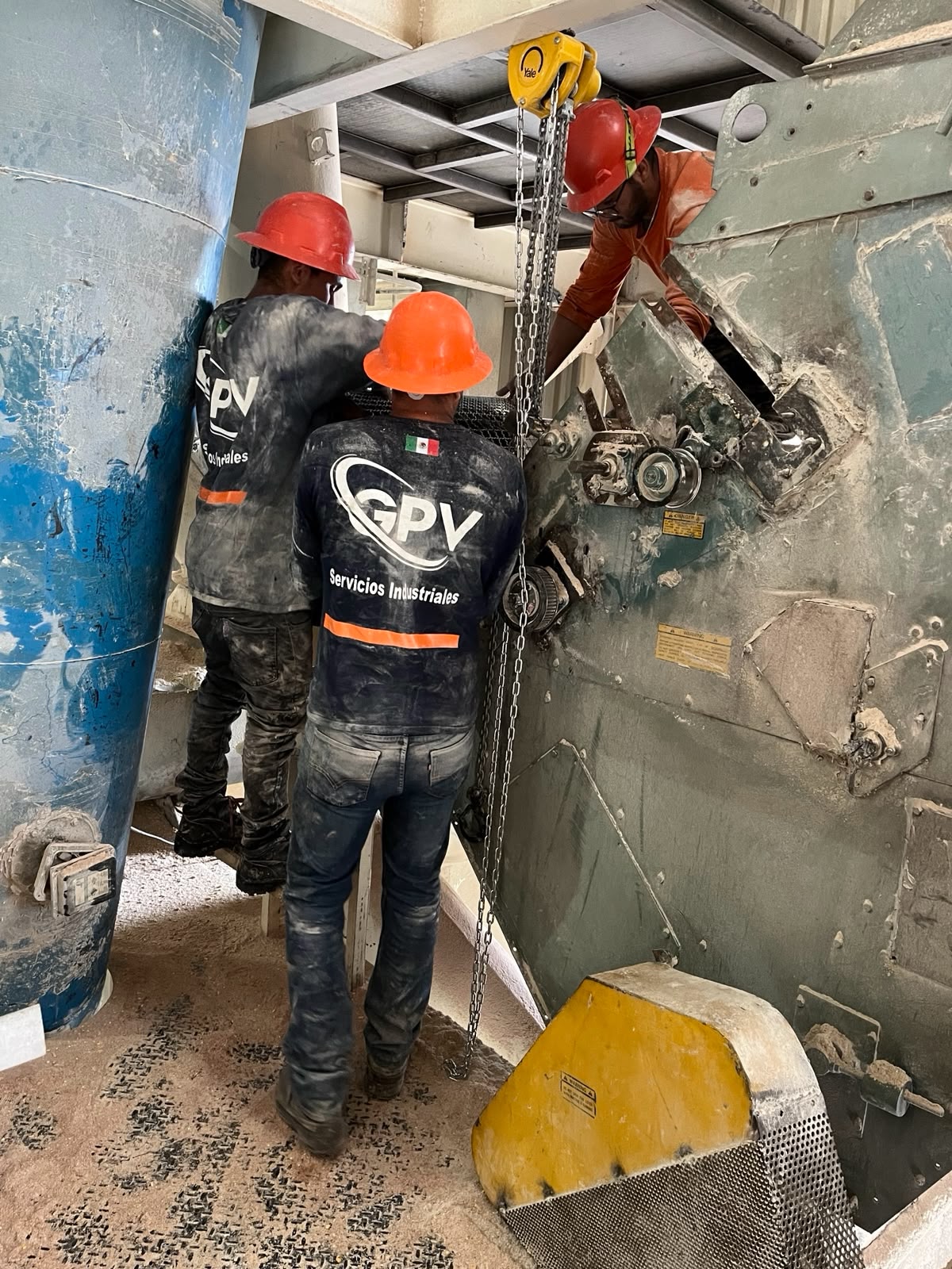 Mantenimiento industrial hecho por GPV